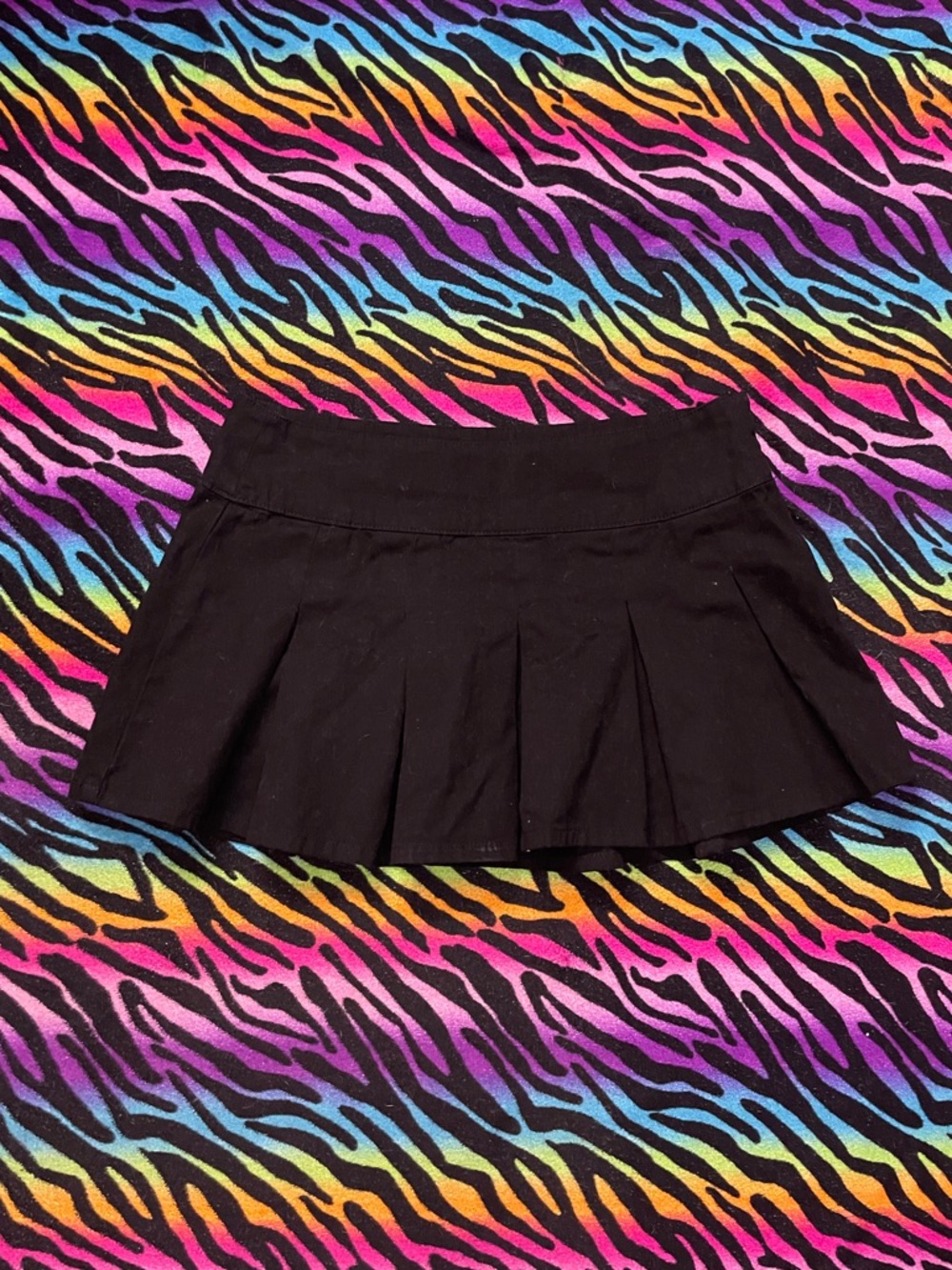 Y2k Forever 21 Black Pleated Mini Skirt
